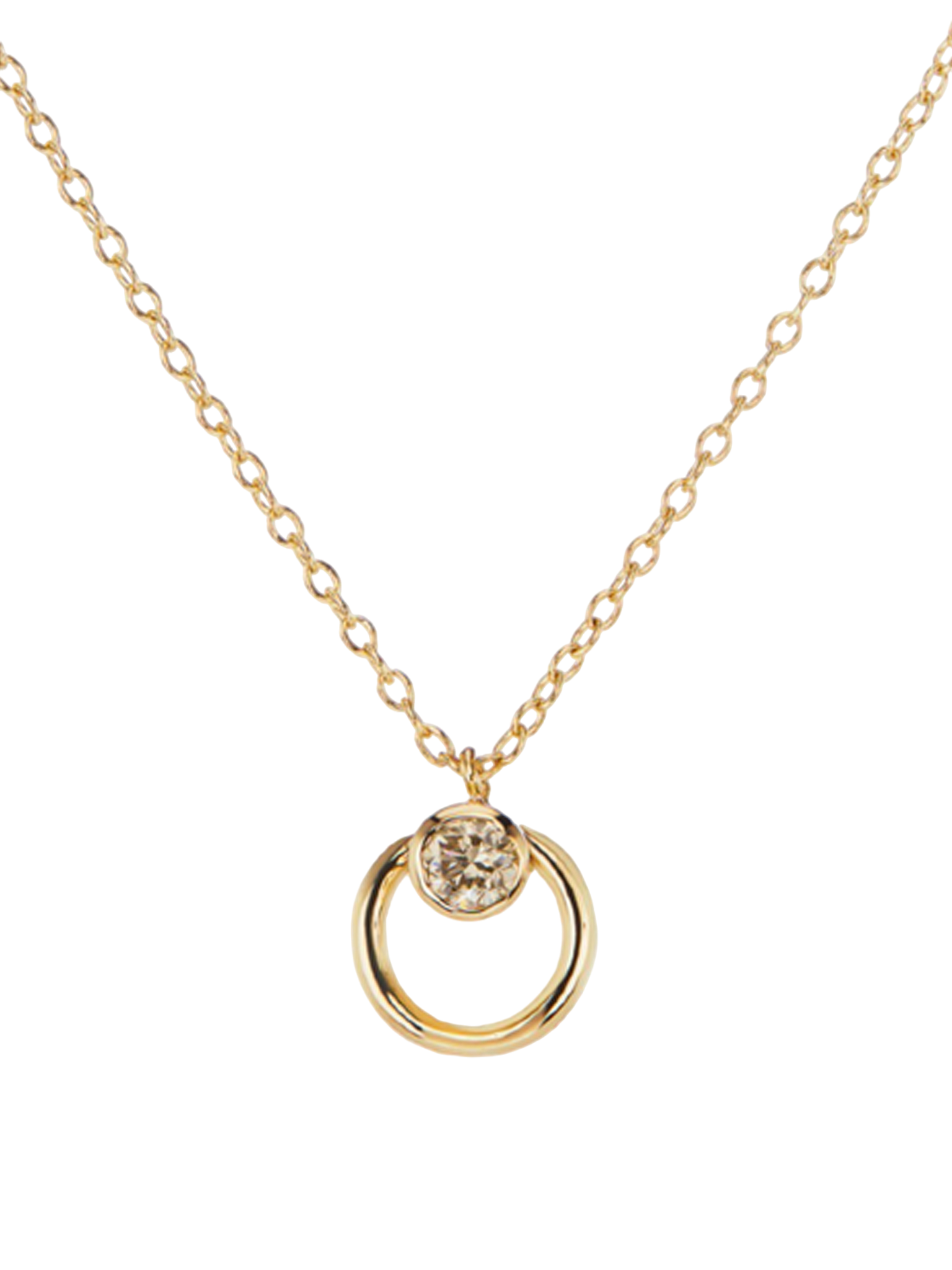 Vivi necklace with champagne diamond